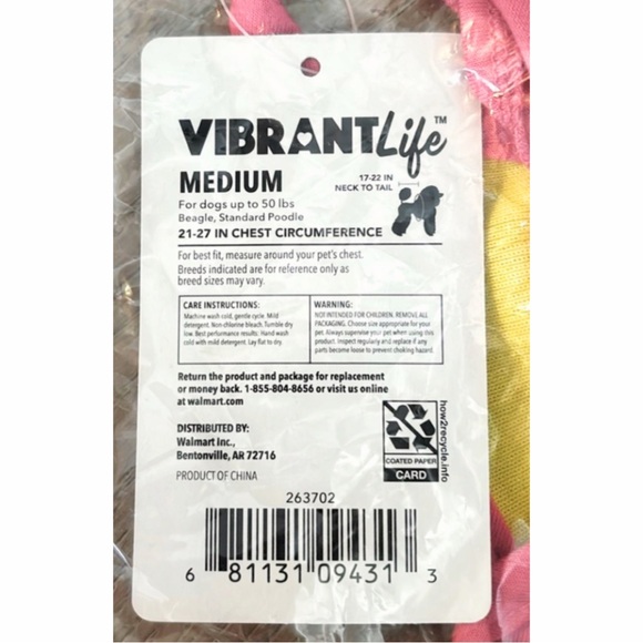 NWT Vibrant Life Yellow Polka Dot Dog Dress - Picture 11 of 12